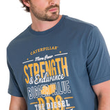 Polera Manga Corta Casual Hombre HISTORIC TRADITIONS GRAPHIC TEE Azul Petróleo Cat