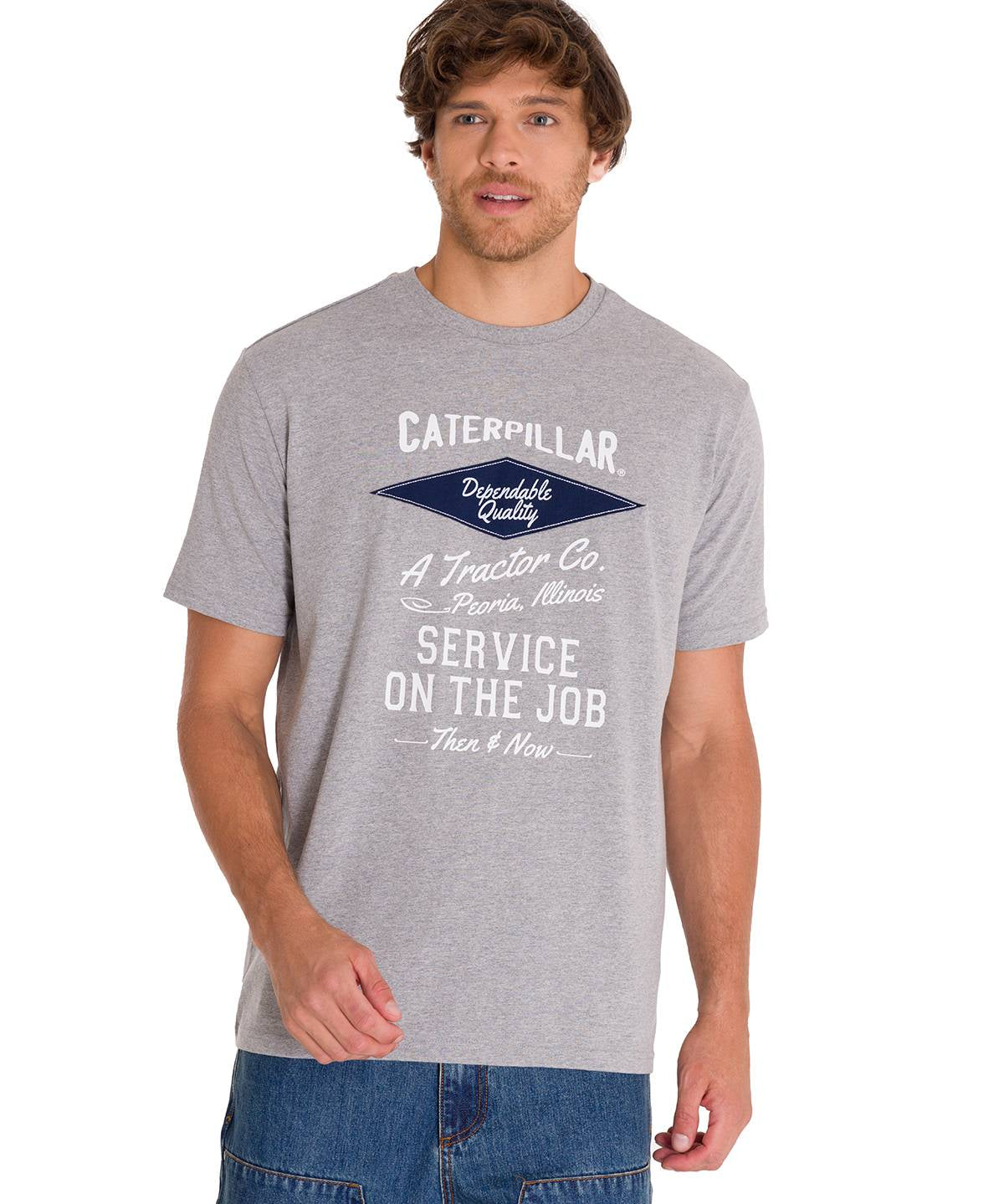Polera Manga Corta Casual Hombre HISTORIC TRADITIONS GRAPHIC TEE Gris Cat