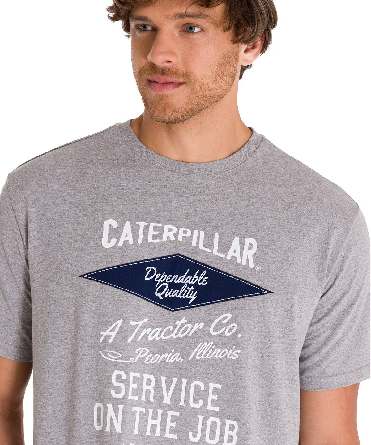 Polera Manga Corta Casual Hombre HISTORIC TRADITIONS GRAPHIC TEE Gris Cat