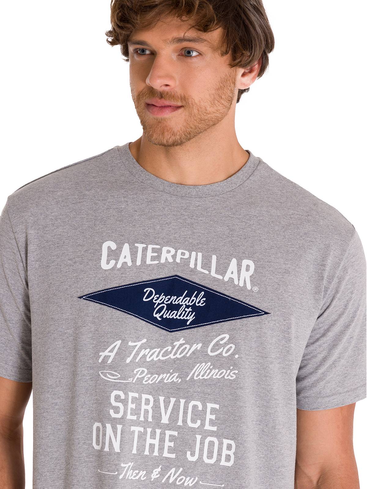 Polera Manga Corta Casual Hombre HISTORIC TRADITIONS GRAPHIC TEE Gris Cat