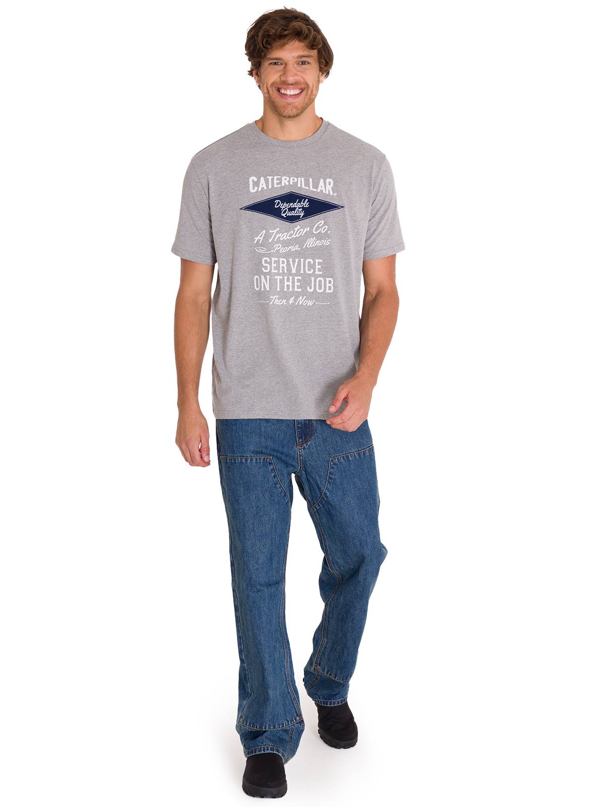 Polera Manga Corta Casual Hombre HISTORIC TRADITIONS GRAPHIC TEE Gris Cat