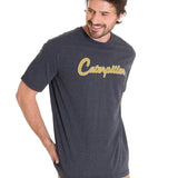 Polera Manga Corta Casual Hombre HISTORIC TRADITIONS GRAPHIC TEE Gris Oscuro Cat