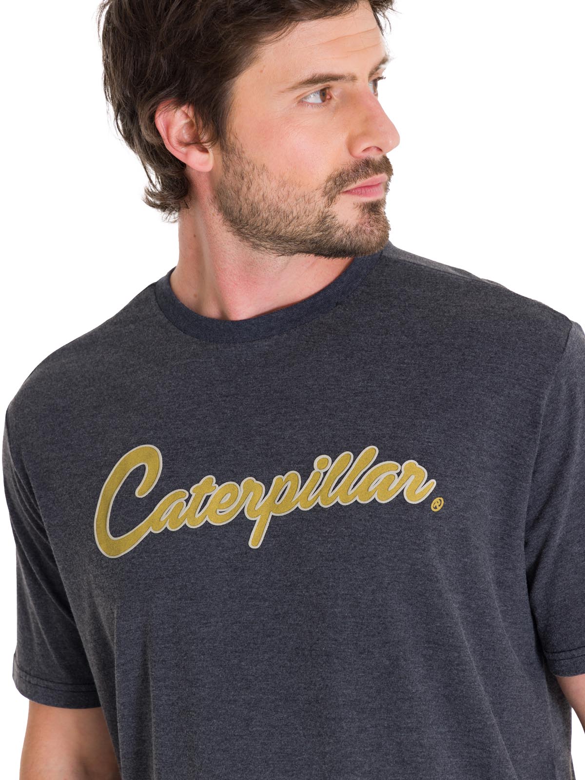 Polera Manga Corta Casual Hombre HISTORIC TRADITIONS GRAPHIC TEE Gris Oscuro Cat