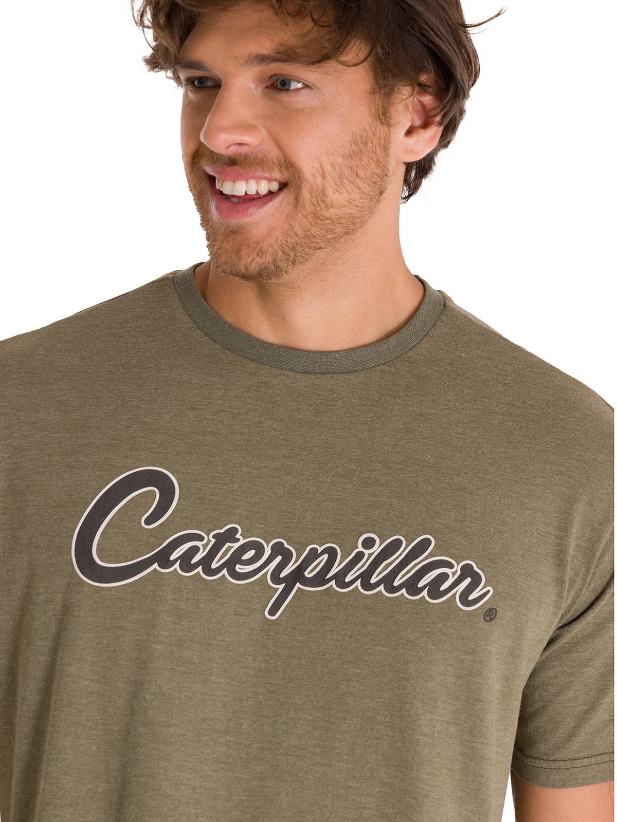 Polera Manga Corta Casual Hombre HISTORIC TRADITIONS GRAPHIC TEE Oliva Cat