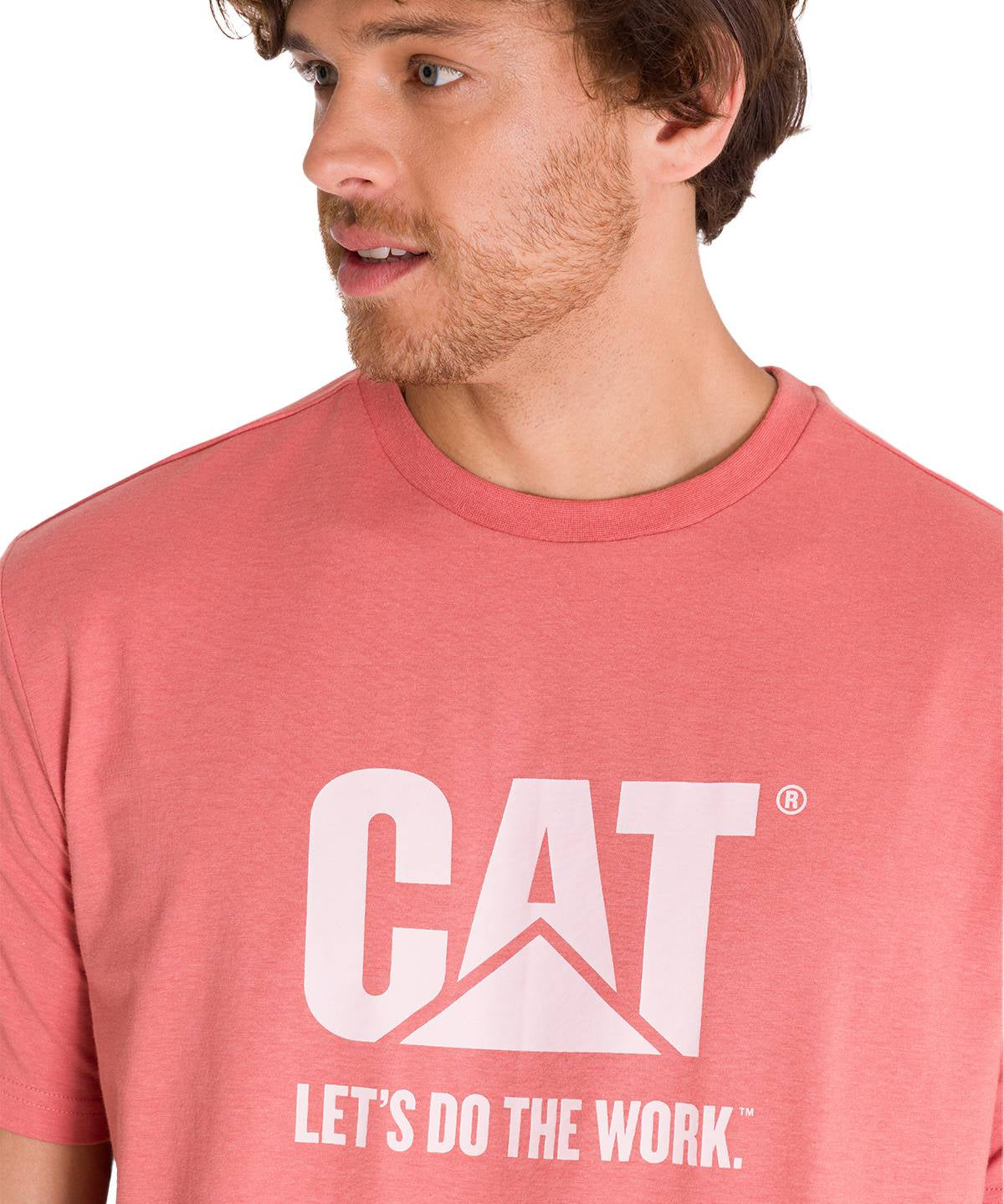 Polera Manga Corta Casual Unisex DO THE WORK GRAPHIC TEE Rosada Cat