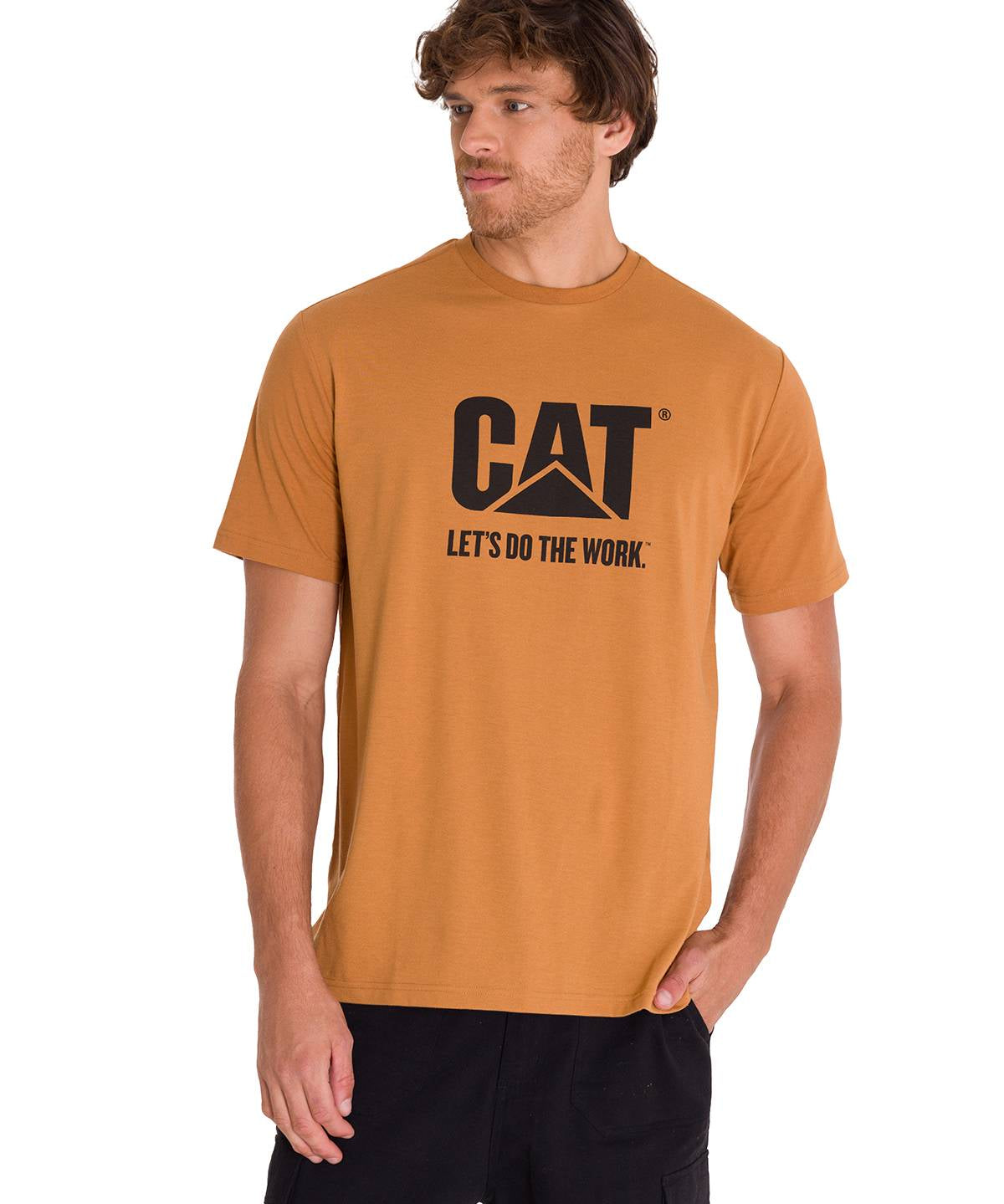Polera Manga Corta Unisex Hombre DO THE WORK GRAPHIC TEE Café Cat