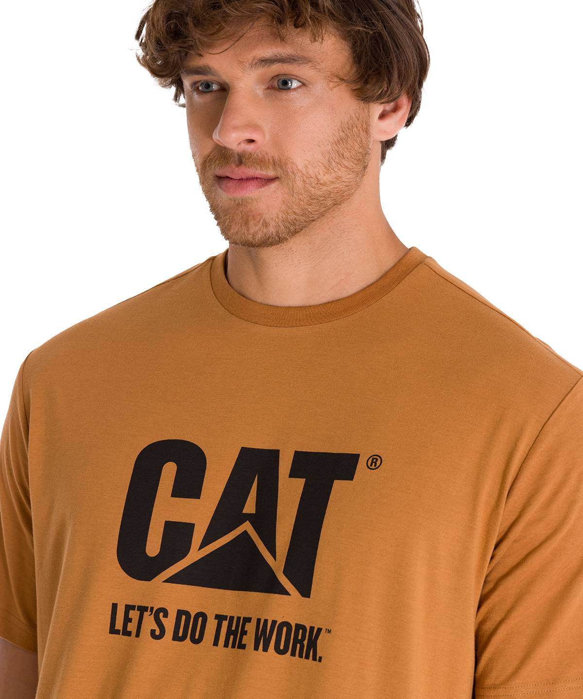 Polera Manga Corta Unisex Hombre DO THE WORK GRAPHIC TEE Café Cat
