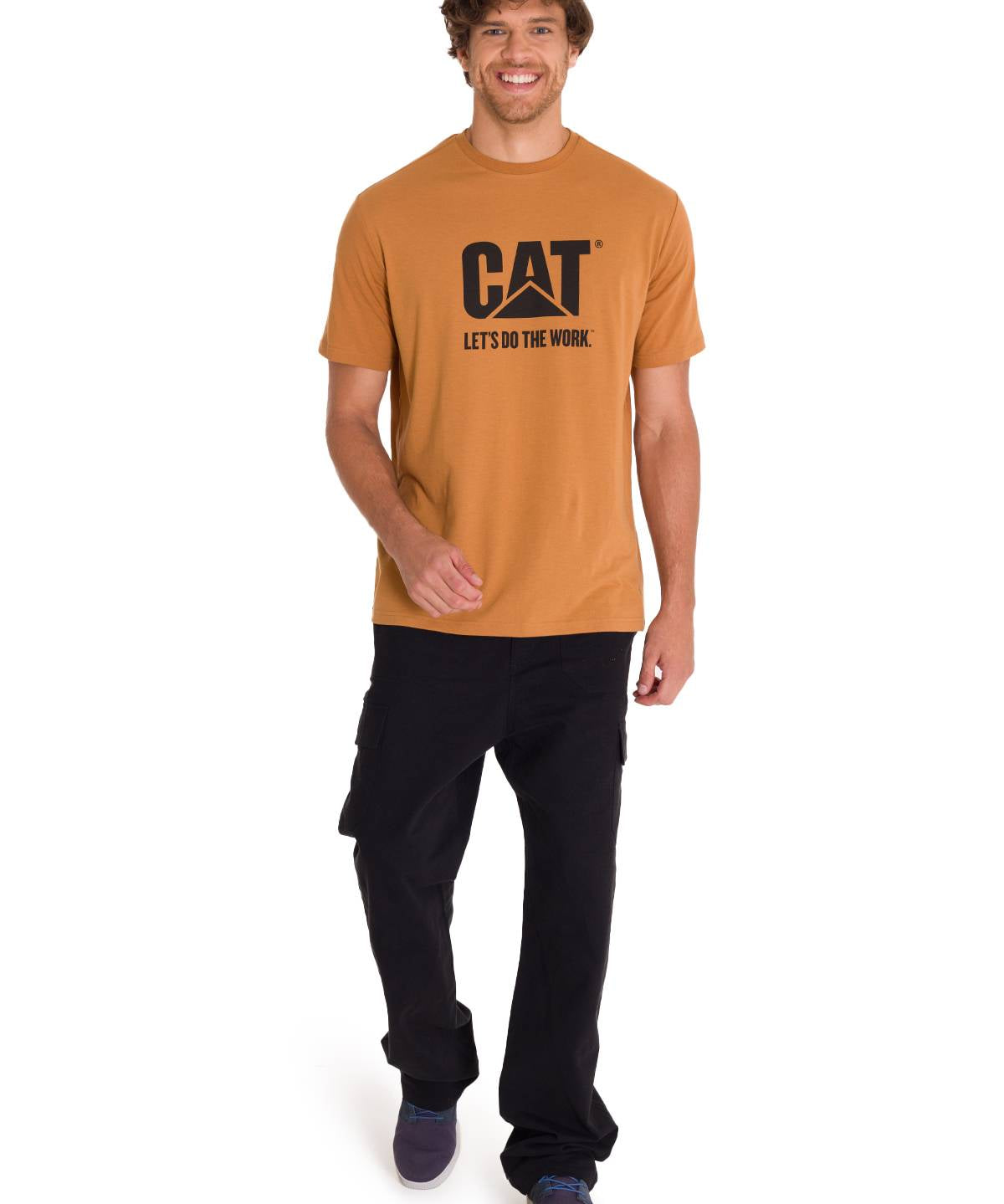 Polera Manga Corta Unisex Hombre DO THE WORK GRAPHIC TEE Café Cat