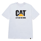 Polera Manga Corta Hombre Diseño Do The Work Blanco CAT