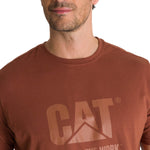 Polera Manga Corta Hombre Diseño Do The Work Rojo CAT