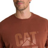 Polera Manga Corta Hombre Diseño Do The Work Rojo CAT