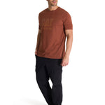 Polera Manga Corta Hombre Diseño Do The Work Rojo CAT