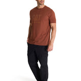 Polera Manga Corta Hombre Diseño Do The Work Rojo CAT