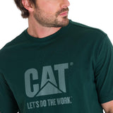 Polera Manga Corta Casual Unisex DO THE WORK GRAPHIC TEE Verde Oscuro Cat