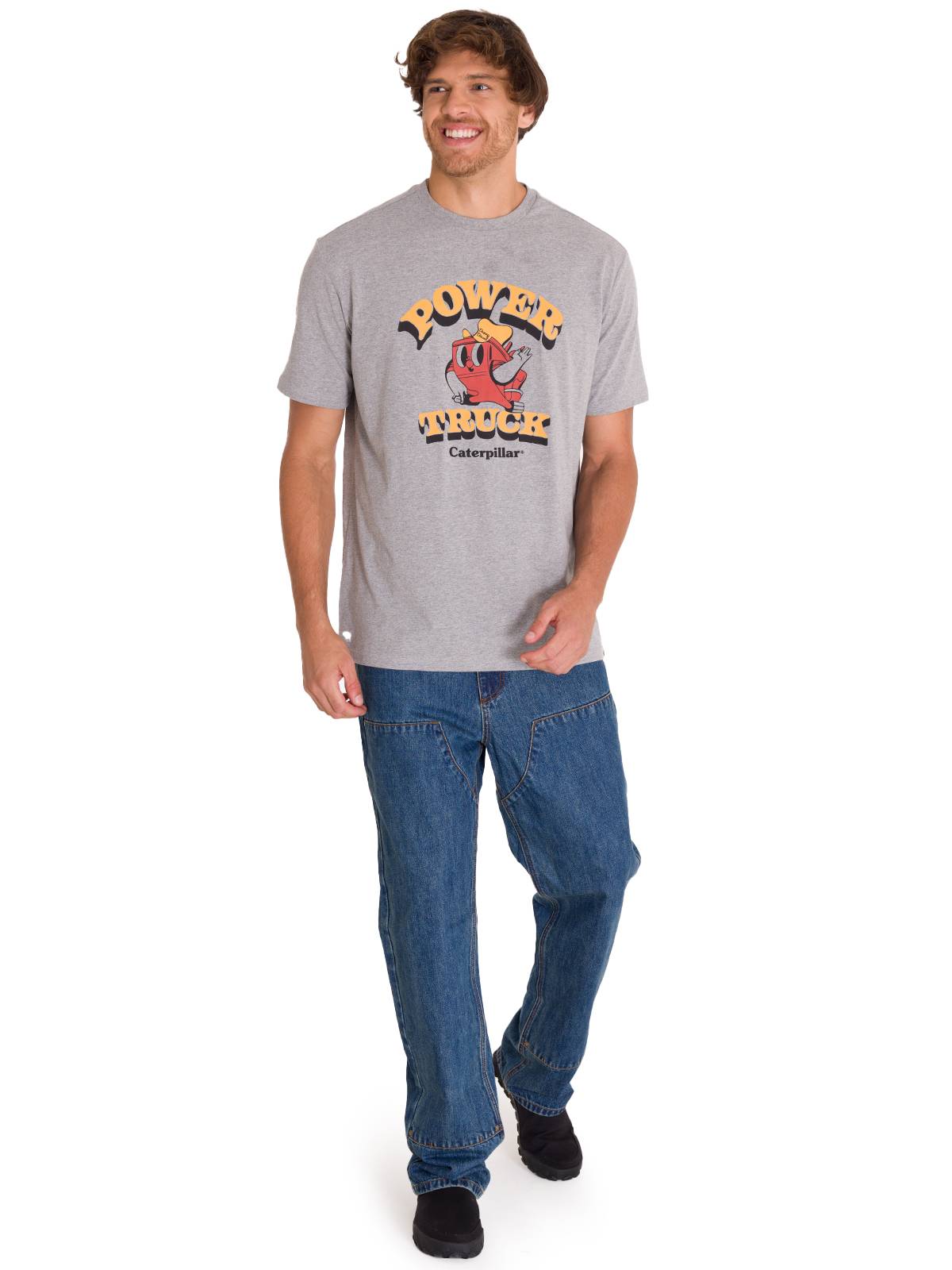 Polera Casual Hombre Retro Danny Diesel 1 Gris Cat