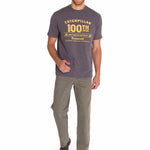 Polera Manga Corta Casual Hombre CENTENNIAL 100 YEARS GRAPHIC TEE Gris Clara Cat