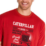 Polera Manga Corta Casual Hombre CENTENNIAL 100 YEARS GRAPHIC TEE  Roja Cat