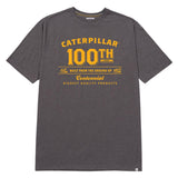 Polera Manga Corta Casual Hombre CENTENNIAL 100 YEARS GRAPHIC TEE  Gris Oscura Cat