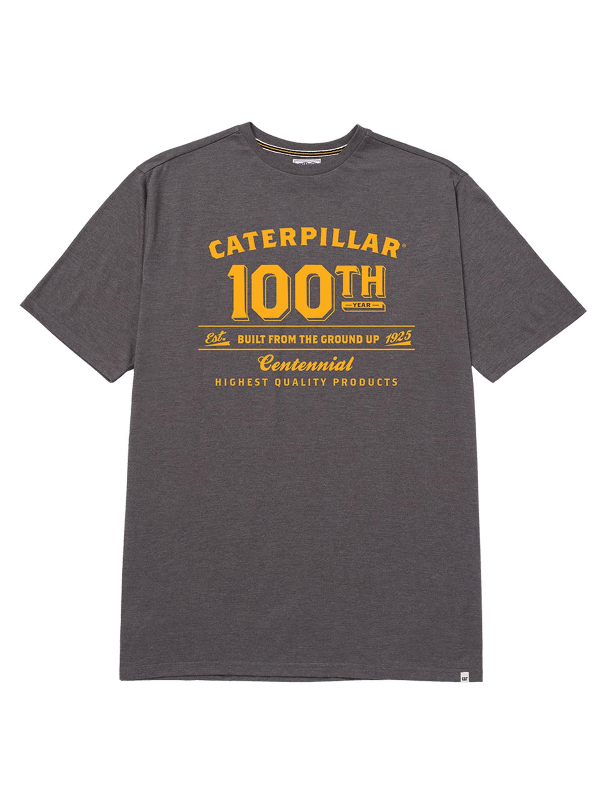 Polera Manga Corta Casual Hombre CENTENNIAL 100 YEARS GRAPHIC TEE  Gris Oscura Cat