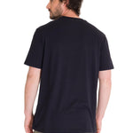 Polera Manga Corta Casual Hombre D SERIES GRAPHIC TEE Negra Cat