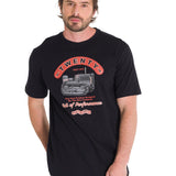 Polera Manga Corta Casual Hombre PROJECTS GRAPHIC TEE Negra Cat