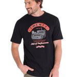 Polera Manga Corta Casual Hombre PROJECTS GRAPHIC TEE Negra Cat