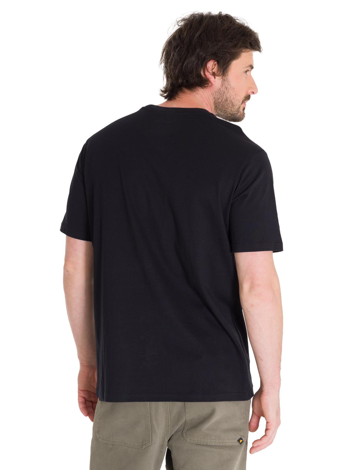 Polera Manga Corta Casual Hombre PROJECTS GRAPHIC TEE Negra Cat
