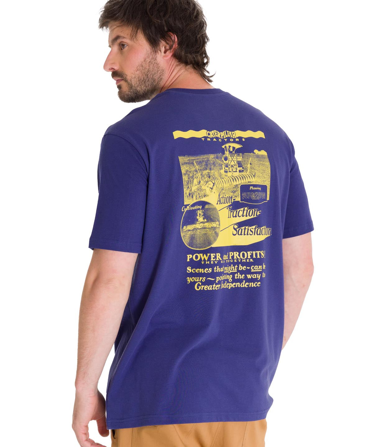 Polera Manga Corta Casual Hombre PROJECTS GRAPHIC TEE Indigo Cat