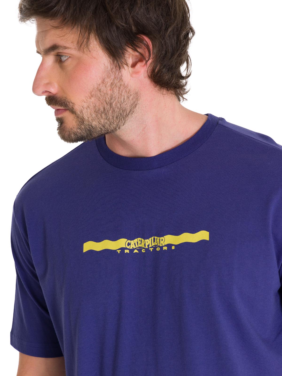 Polera Manga Corta Casual Hombre PROJECTS GRAPHIC TEE Indigo Cat