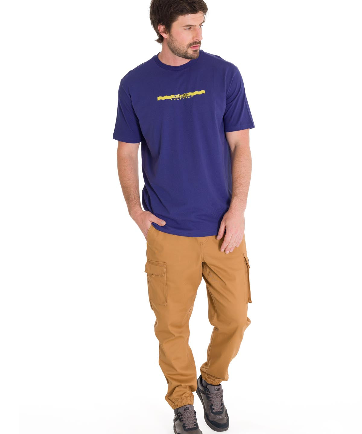 Polera Manga Corta Casual Hombre PROJECTS GRAPHIC TEE Indigo Cat