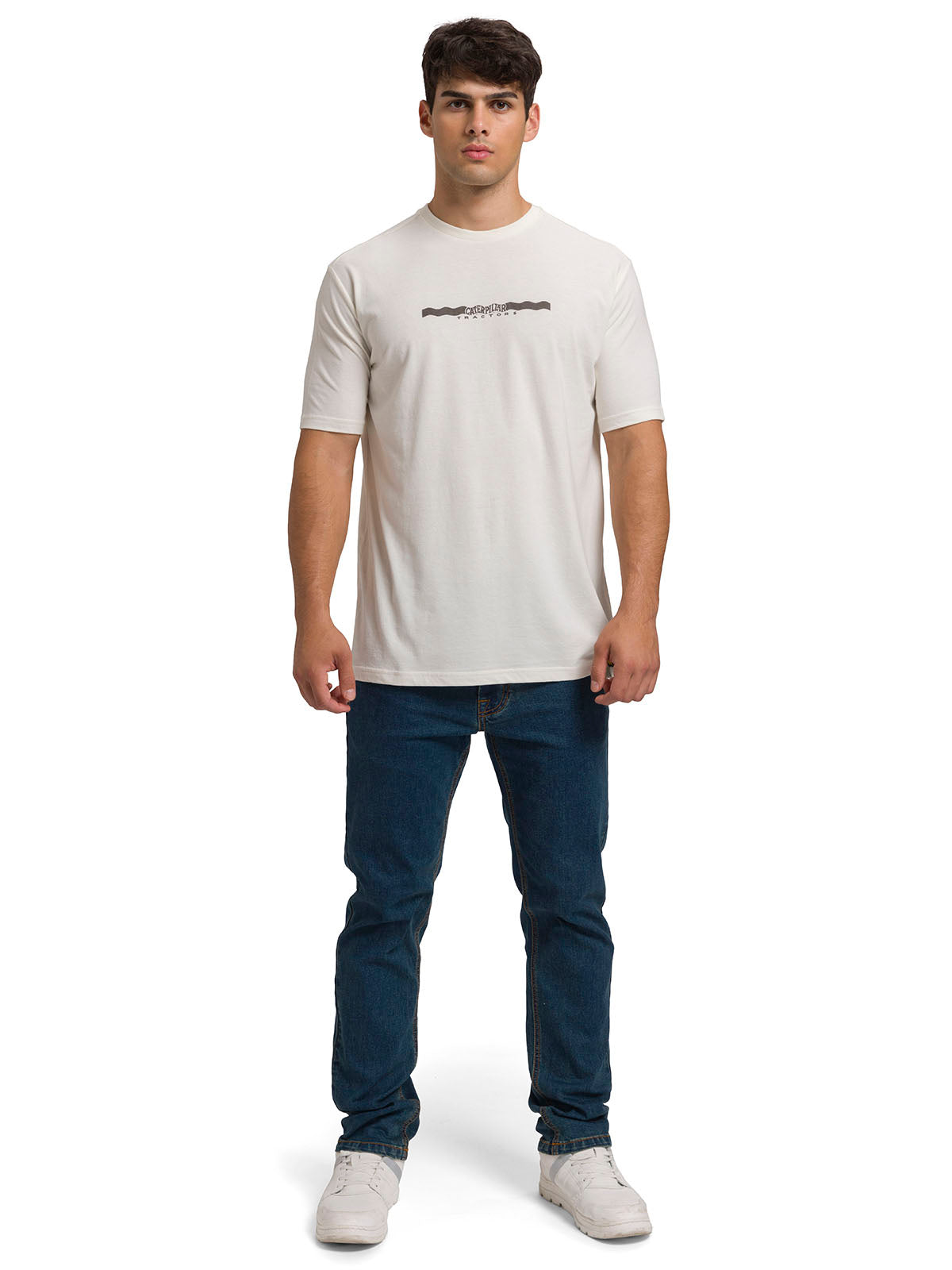 Polera Manga Corta Casual Hombre PROJECTS GRAPHIC TEE Perla Cat