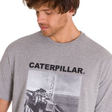 Polera Manga Corta Casual Hombre PROJECTS GRAPHIC TEE Blanca Cat