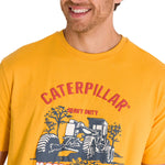 Polera Manga Corta Casual Hombre EQUIPMENT GRAPHIC TEE Amarilla Cat