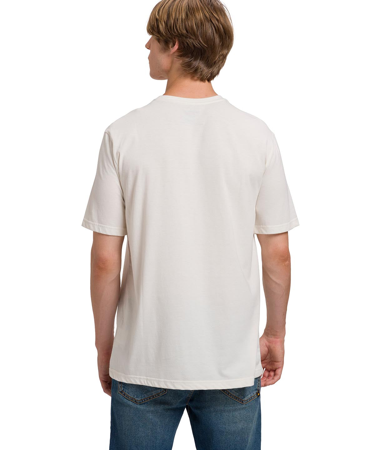 Polera Manga Corta Casual Hombre EQUIPMENT GRAPHIC TEE  Blanca Cat