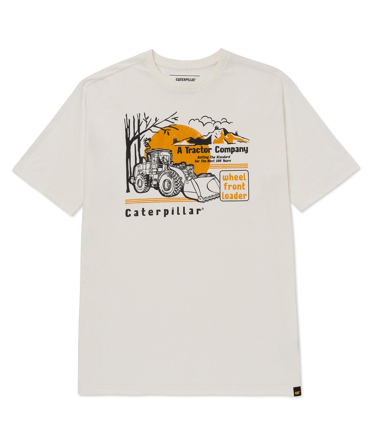 Polera Manga Corta Casual Hombre EQUIPMENT GRAPHIC TEE  Blanca Cat