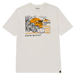 Polera Manga Corta Casual Hombre EQUIPMENT GRAPHIC TEE  Blanca Cat
