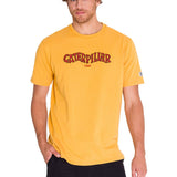 Polera Manga Corta Casual Hombre HERITAGE 1925 GRAPHIC TEE Amarilla Cat