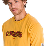 Polera Manga Corta Casual Hombre HERITAGE 1925 GRAPHIC TEE Amarilla Cat