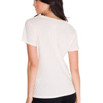 Polera Manga Corta Casual Mujer CREW CENTENNIAL GRAPHIC TEE Blanca Cat