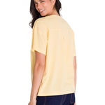Polera Manga Corta Casual Mujer NOTCH NECK DANNY GRAPHIC TEE Vainilla Cat