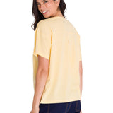 Polera Manga Corta Casual Mujer NOTCH NECK DANNY GRAPHIC TEE Vainilla Cat