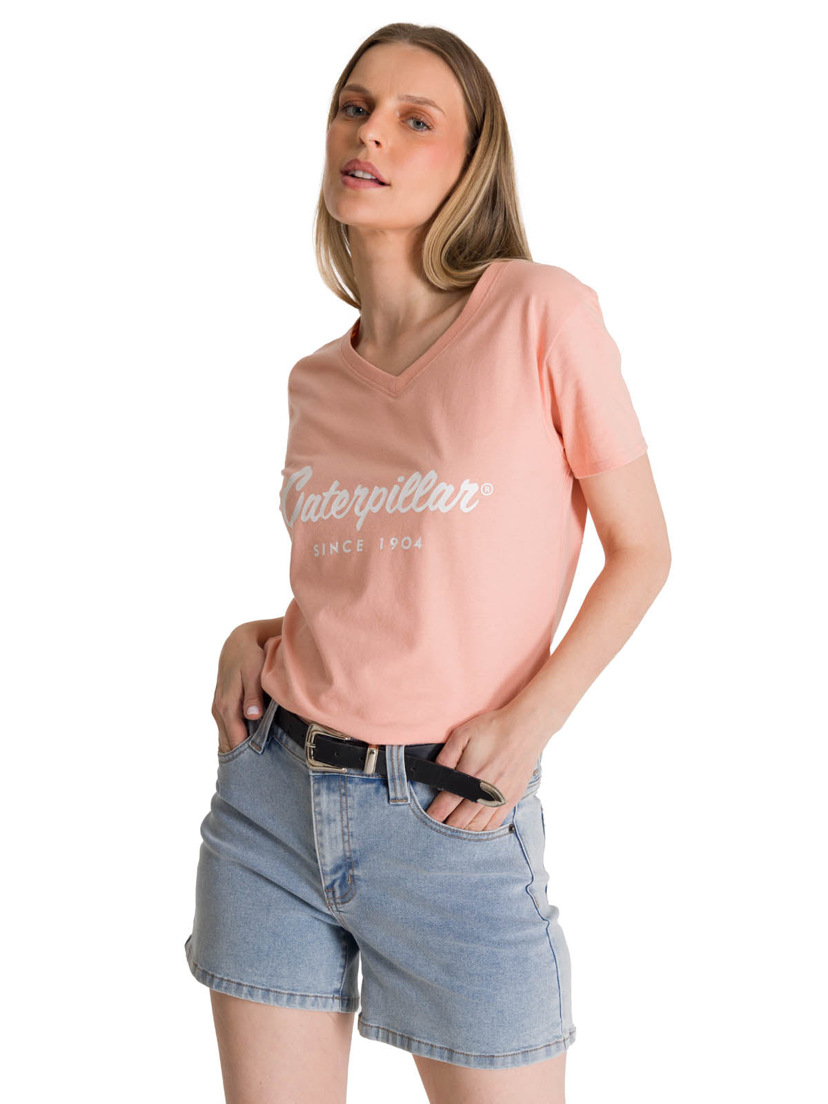 Polera Manga Corta Mujer Since 1904 Rosa CAT