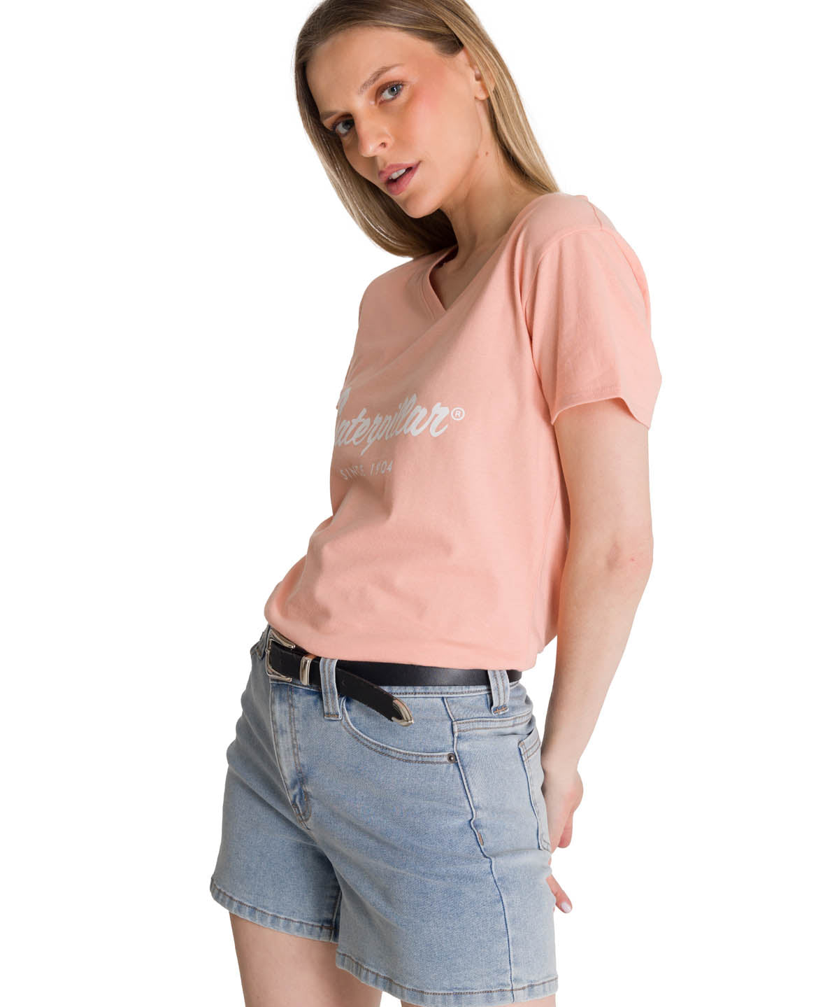 Polera Manga Corta Mujer Since 1904 Rosa CAT