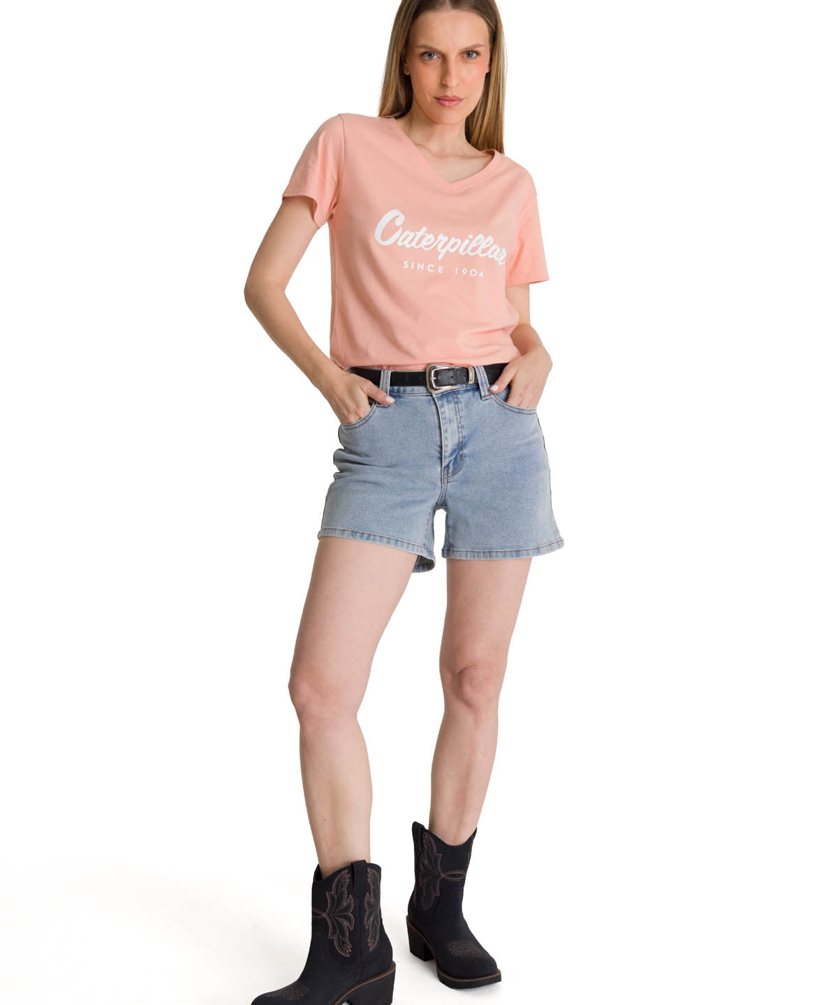 Polera Manga Corta Mujer Since 1904 Rosa CAT