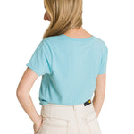 Polera Manga Corta Mujer Since 1904 Celeste CAT