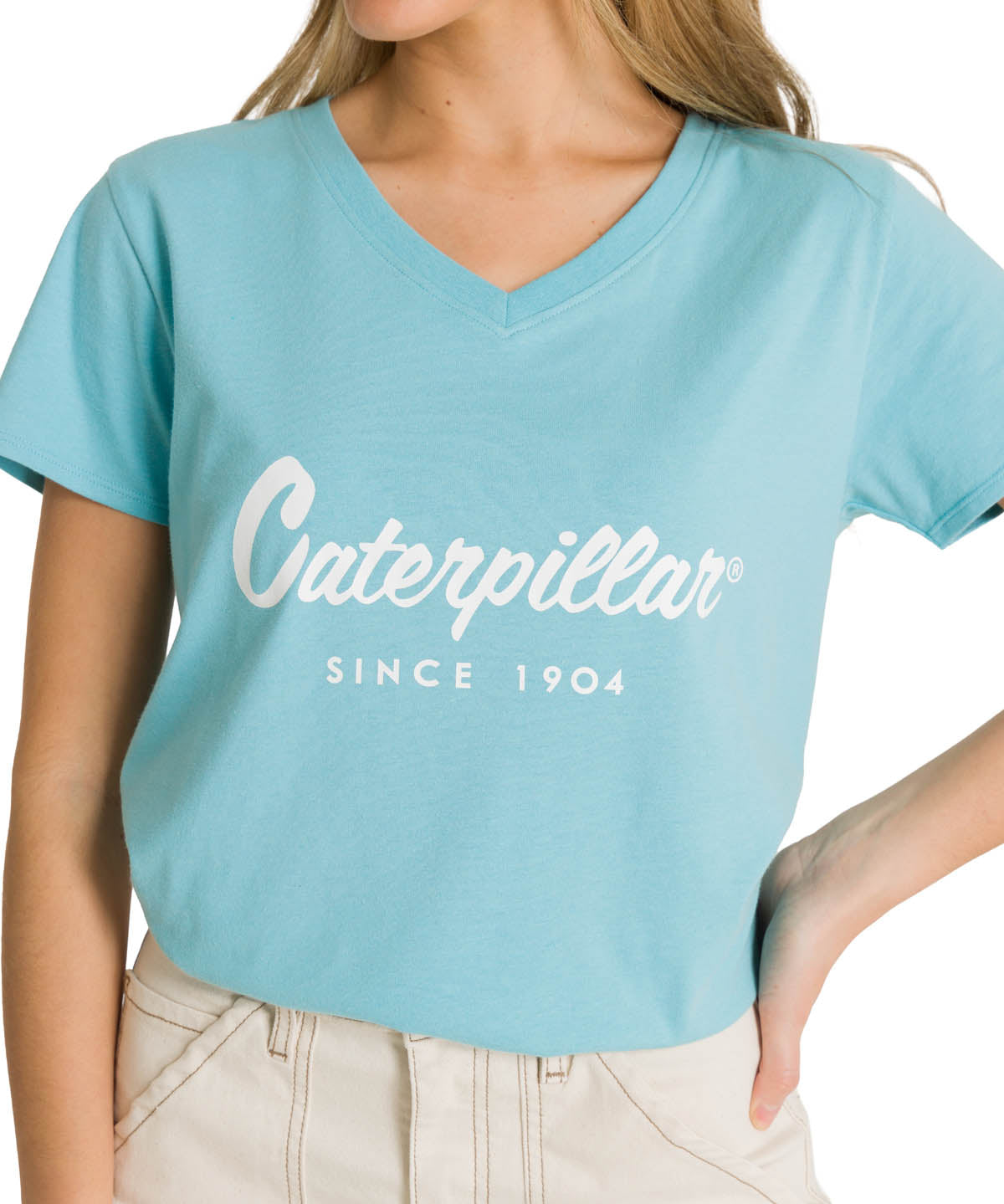 Polera Manga Corta Mujer Since 1904 Celeste CAT
