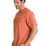 Polera Casual Hombre Heavyweight Relaxed Terracota CAT