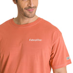 Polera Casual Hombre Heavyweight Relaxed Terracota CAT