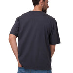 Polera Manga Corta Hombre Heavyweight Relaxed Negro Cat