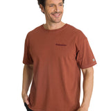 Polera Casual Hombre Heavyweight Relaxed Ladrillo CAT